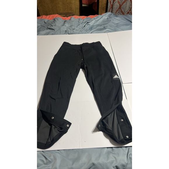 Adidas Men's Black Tear Away Snap Pants XLT - Picture 1 of 6